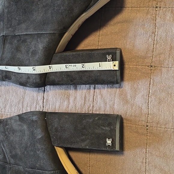 Sam Edleman Abriella Black Suede Knee High Boots - Picture 3 of 11